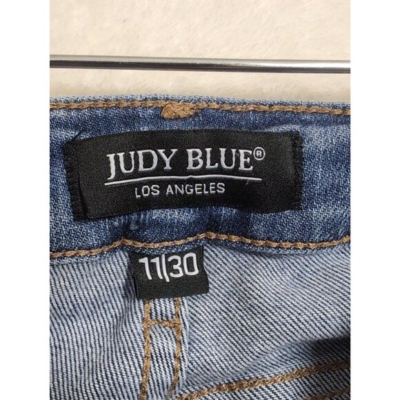 Judy Blue Distressed Jeans Womens 11 30 Skinny Fit Grunge Edgy Capsule - Picture 7 of 12